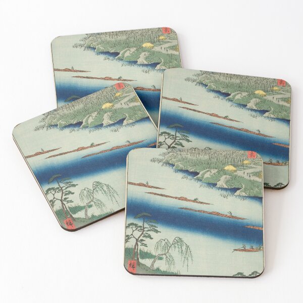 Item preview, Landmarks in Japan, Zenkoji Temple and the Ferry at Kawaguchi designed and sold by CulturalCurios.