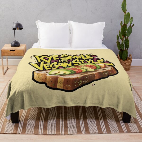 Item preview, Rye Smile It's Vegan Style - Vibrant Avocado Tomato Sandwich Art: designed and sold by BNCH44.