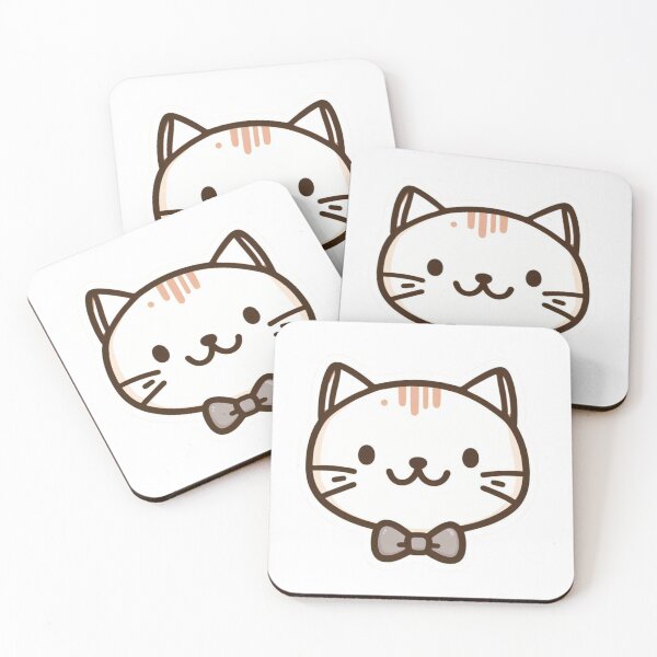 Item preview, Cute Kawaii Cat with a Bow Tie  designed and sold by ArtiseGraphics.