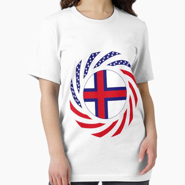 Item preview, Faroe Islands American Multinational Patriot Flag Series designed and sold by Carbon-Fibre Media.