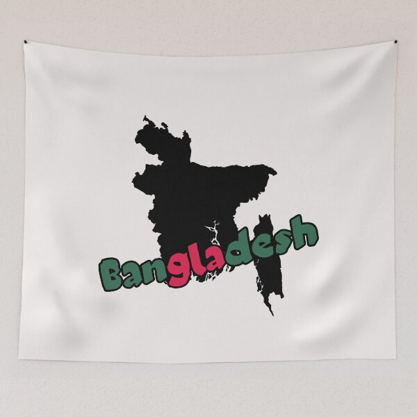 Item preview, Bangladesh Flag Map designed and sold by AnimalsDH305.