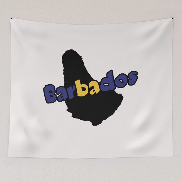 Item preview, Barbados Flag Map designed and sold by AnimalsDH305.