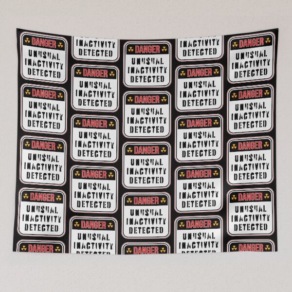 Item preview, DANGER:  Unusual Inactivity Detected - funny warning signs designed and sold by DesignsFromTW-S.