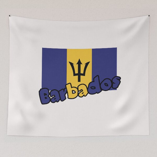 Item preview, Barbados Flag Map designed and sold by AnimalsDH305.
