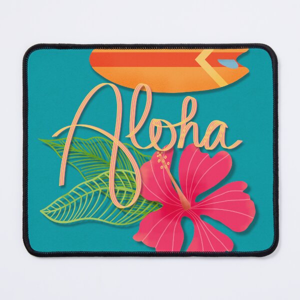 Item preview, Aloha Tropical Hand Lettering Illustration designed and sold by Valerie Englehart.