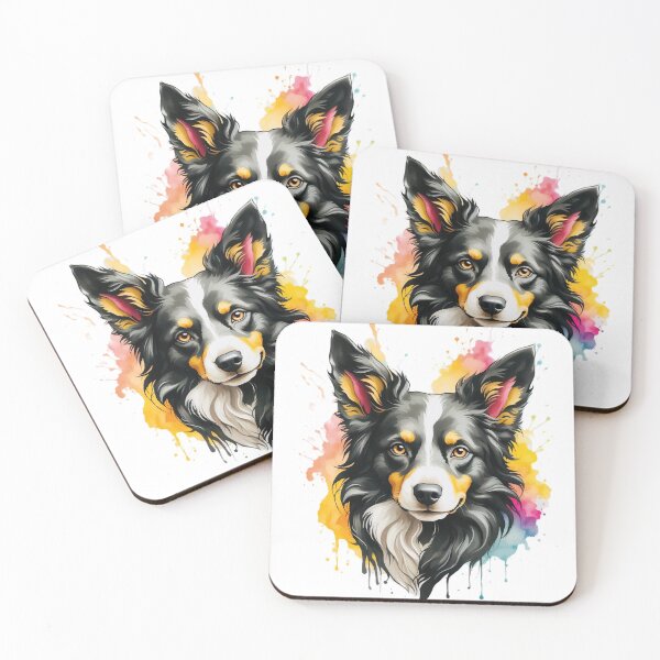 Item preview, Border Collie Watercolor, Border Painting, Border Collie Portrait, Border Collie art, Border Collie illustration designed and sold by Oksidesignsweet.