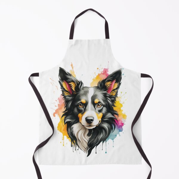 Item preview, Border Collie Watercolor, Border Painting, Border Collie Portrait, Border Collie art, Border Collie illustration designed and sold by Oksidesignsweet.