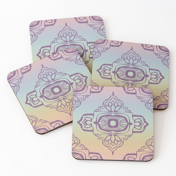 Item preview, Ajna Padma Pattern - Rainbow Sorbet + Plum designed and sold by Irene Estelle.