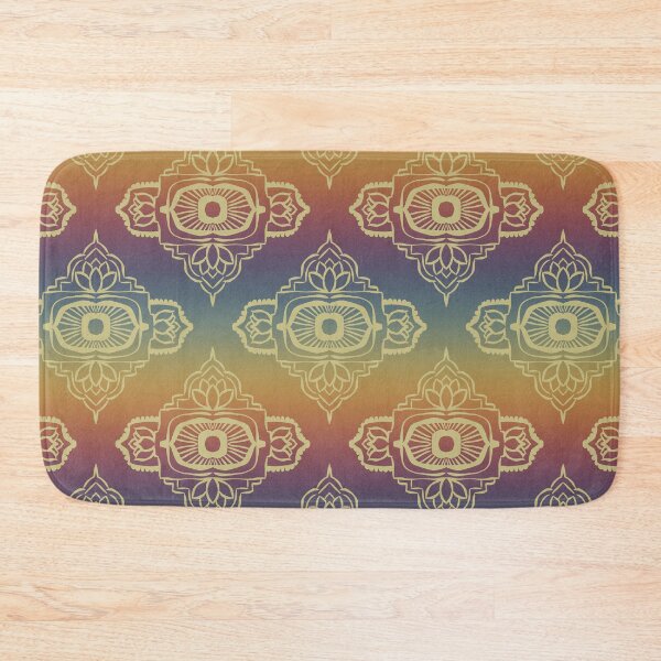 Item preview, Ajna Padma Pattern - Rainbow Sunset + Gold designed and sold by Irene Estelle.