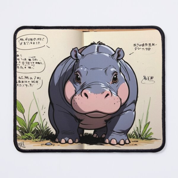 Item preview, Scribble Hippo designed and sold by NeatThingLover.