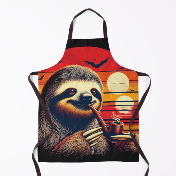 Item preview, sloths with pipe designed and sold by MiroArtAbstra.
