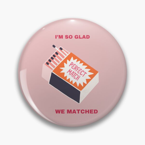 Item preview, I'm so glad we matched designed and sold by wordsandwords.
