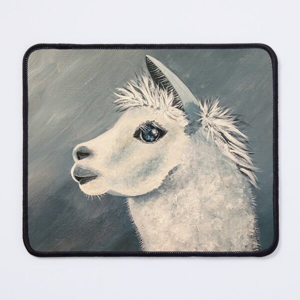 Item preview, Portrait of a llama in black and white  designed and sold by norascorner.