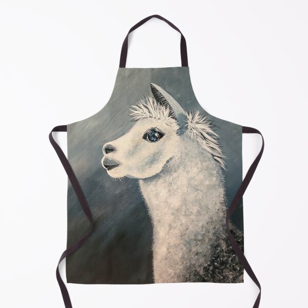 Item preview, Portrait of a llama in black and white  designed and sold by norascorner.