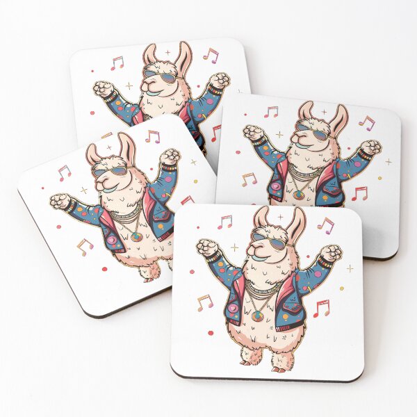 Item preview, Kawaii Party Llama designed and sold by KawaiiArtStyle.