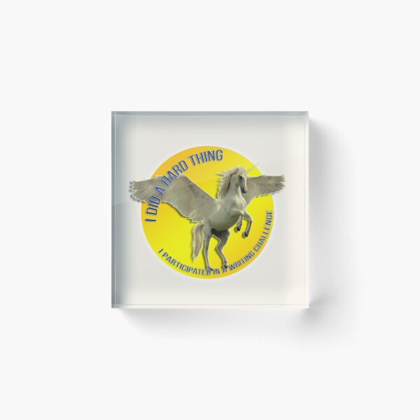 Item preview, "I Did a Hard Thing...." Unicorn-Pegasus designed and sold by RWR by EH Merch.