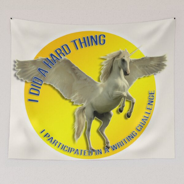 Item preview, "I Did a Hard Thing...." Unicorn-Pegasus designed and sold by RWR by EH Merch.
