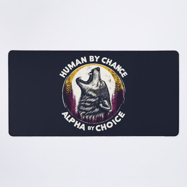 Item preview, Human By Chance Alpha By Choice Retro Vintage designed and sold by TomFrontierArt.
