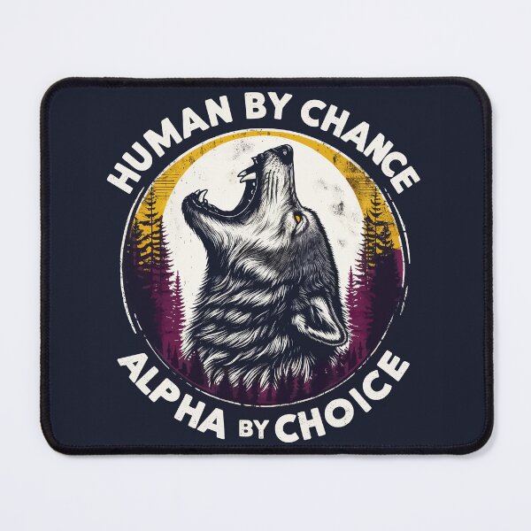 Item preview, Human By Chance Alpha By Choice Retro Vintage designed and sold by TomFrontierArt.