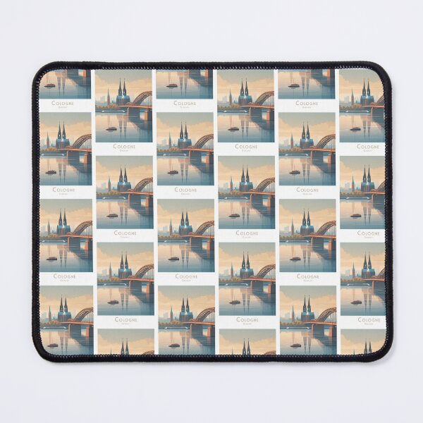 Item preview, Retro Cologne Skyline - Minimalistic travel poster in vintage style designed and sold by pod24.