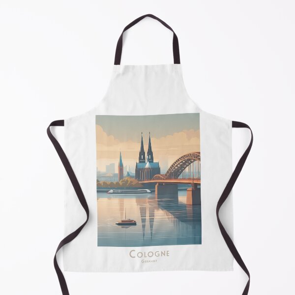 Item preview, Retro Cologne Skyline - Minimalistic travel poster in vintage style designed and sold by pod24.