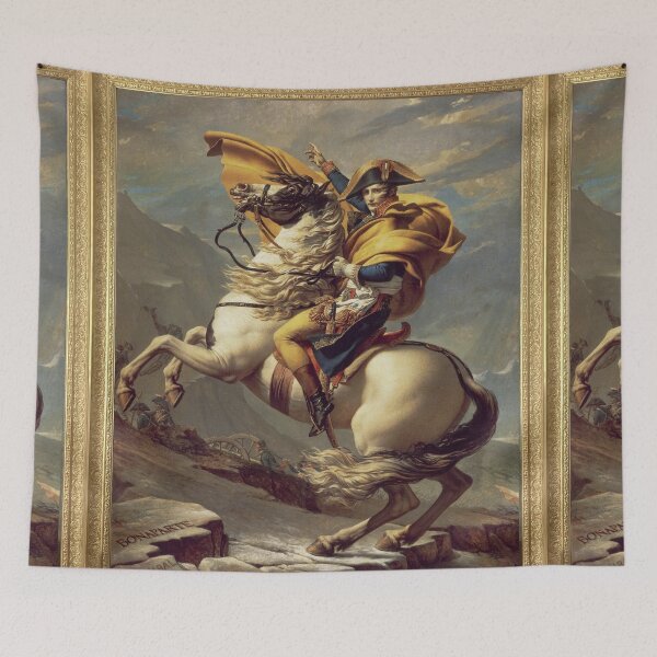 Item preview, Napoleon Bonaparte crossing the Alps near Malmaison - (1801) - David designed and sold by Vintage Designs +.