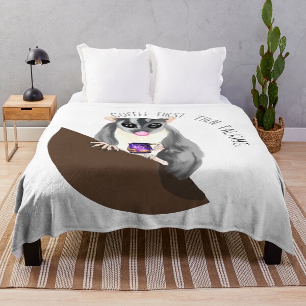 Item preview, Coffee First. Then Talking. Sugar Glider designed and sold by Kristi Brooks.