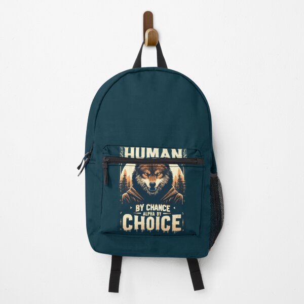 Item preview, Human By Chance Alpha By Choice Funny Wolf designed and sold by TomFrontierArt.