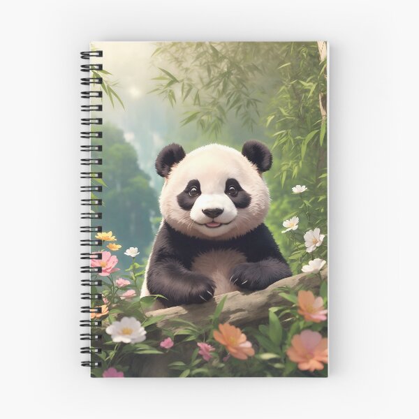 Item preview, Smiling Panda in forest designed and sold by Neranchara.