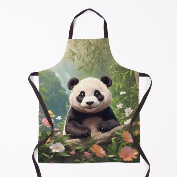 Item preview, Smiling Panda in forest designed and sold by Neranchara.