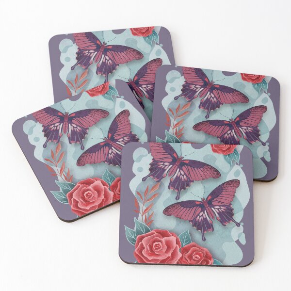 Item preview, Butterflies with roses designed and sold by AngeMNunez.
