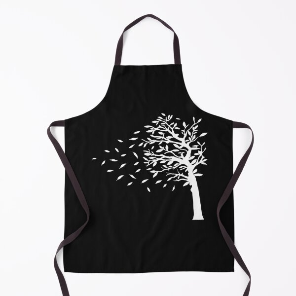 Item preview, Leaves falling off tree silhouette (white variant) designed and sold by gegogneto.