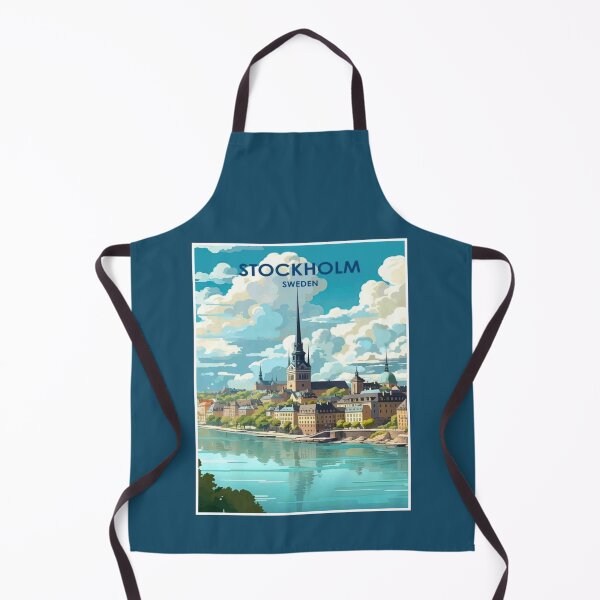 Item preview, STOCKHOLM SWEDEN : Vintage Travel Advertising Print designed and sold by posterbobs.