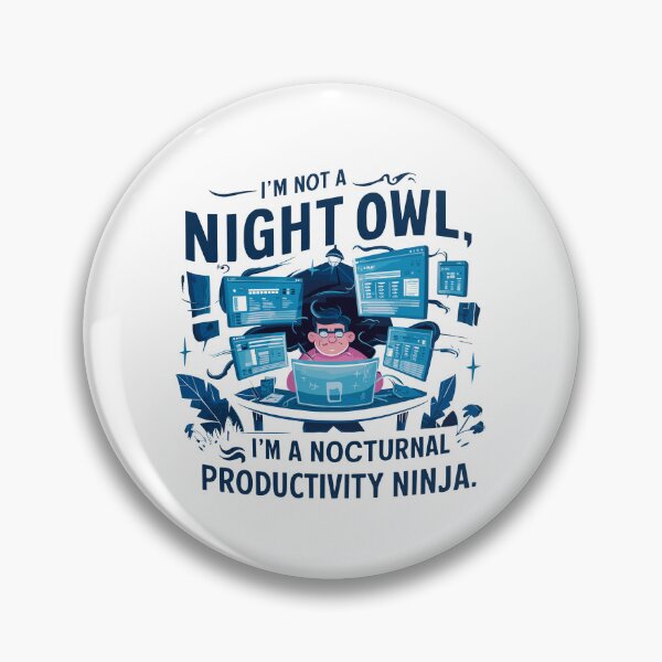 Item preview, Nocturnal Ninja: Humorous Father's Day Illustration designed and sold by HahaHandlesHub.