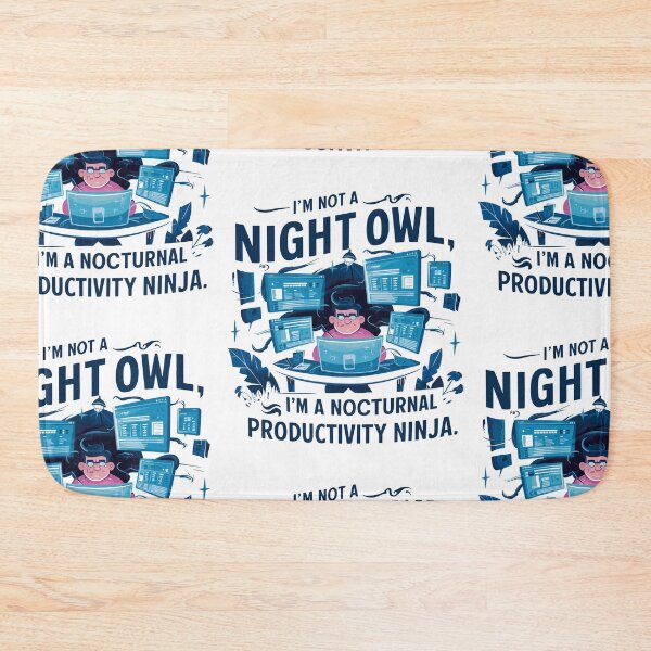 Item preview, Nocturnal Ninja: Humorous Father's Day Illustration designed and sold by HahaHandlesHub.