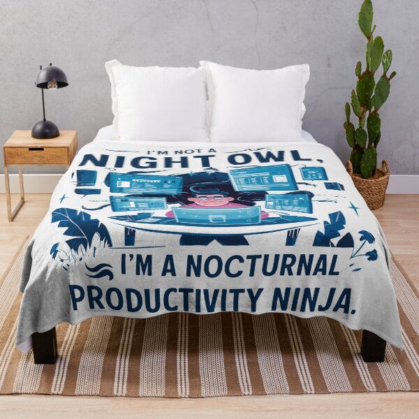 Item preview, Nocturnal Ninja: Humorous Father's Day Illustration designed and sold by HahaHandlesHub.