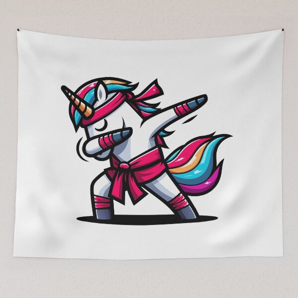 Item preview, Dabbing Unicorn with Vibrant Mane designed and sold by Designowner.