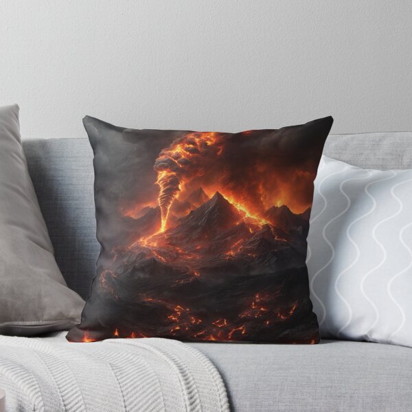 Item preview, Tornado of Flames amidst Volcanic Peaks designed and sold by Sadia  Jannat.