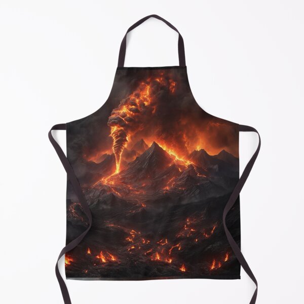 Item preview, Tornado of Flames amidst Volcanic Peaks designed and sold by Sadia Jannat.