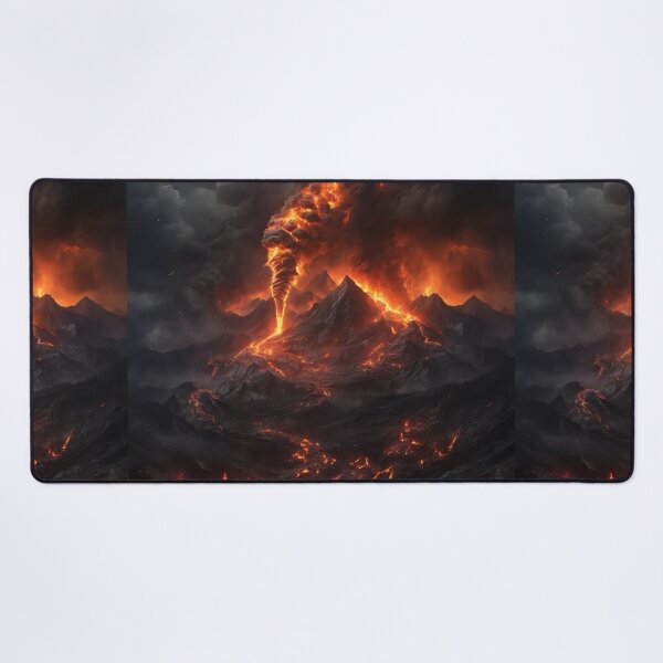 Item preview, Tornado of Flames amidst Volcanic Peaks designed and sold by Sadia  Jannat.