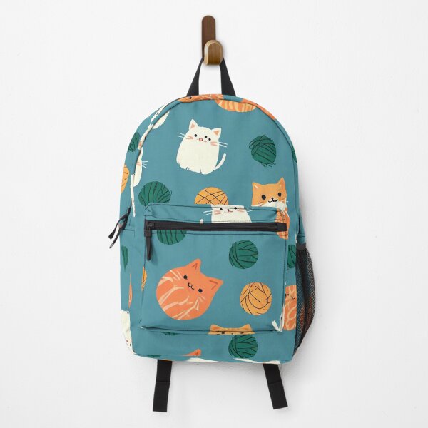 Item preview, Cute cats with ball minimalist pattern for printing designed and sold by Artkitokri.