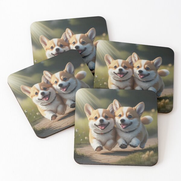 Item preview, Joyful Corgi Puppies in Motion designed and sold by SellingWSarah17.