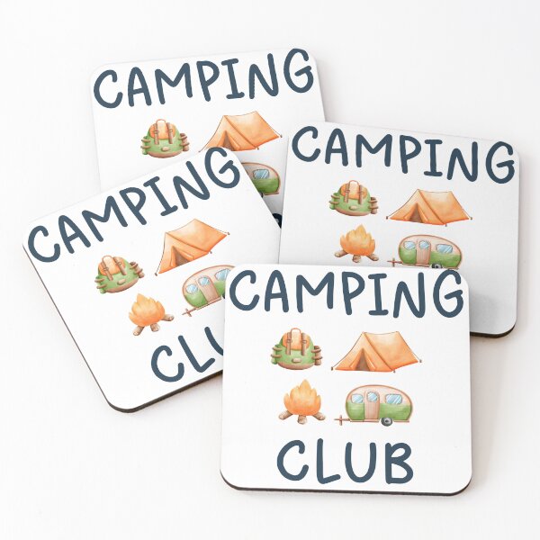 Artikelvorschau, Camping Club - Lagerfeuer, Campingzelt, Campinganhänger, Rucksack entworfen und verkauft von TasimaDesign.