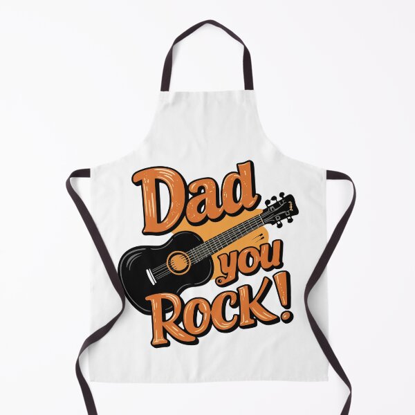 Item preview, Retro Rock 'n' Roll Dad: Father's Day Guitar Illustration Design Art designed and sold by HahaHandlesHub.