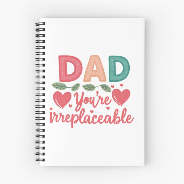 Item preview, Irreplaceable Dad: Father's Day Sentimental Colorful Typography Design designed and sold by HahaHandlesHub.