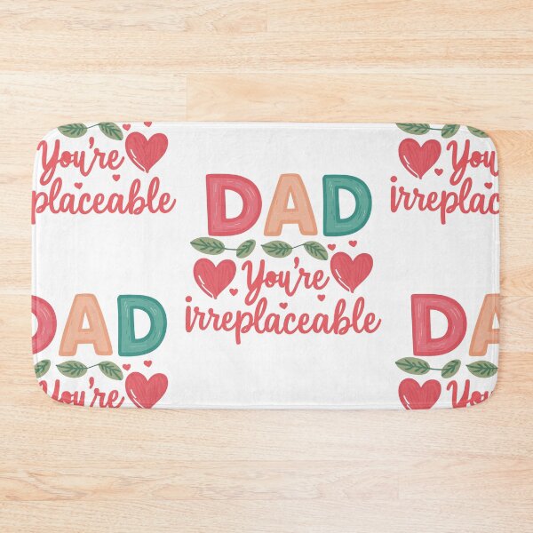 Item preview, Papá irreemplazable: diseño de tipografía colorida y sentimental para el día del padre designed and sold by HahaHandlesHub.