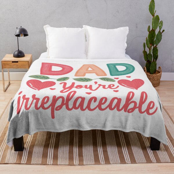 Item preview, Irreplaceable Dad: Father's Day Sentimental Colorful Typography Design designed and sold by HahaHandlesHub.