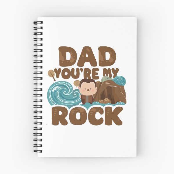 Item preview, Steadfast Dad: Father's Day Rock-Themed Cute Illustration designed and sold by HahaHandlesHub.
