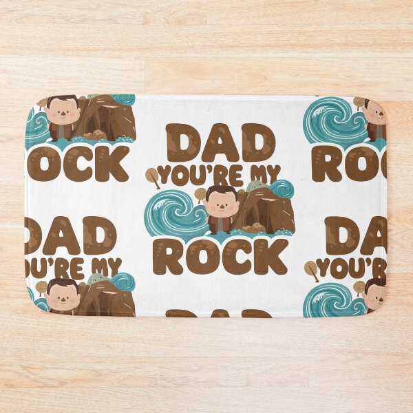 Item preview, Steadfast Dad: Father's Day Rock-Themed Cute Illustration designed and sold by HahaHandlesHub.