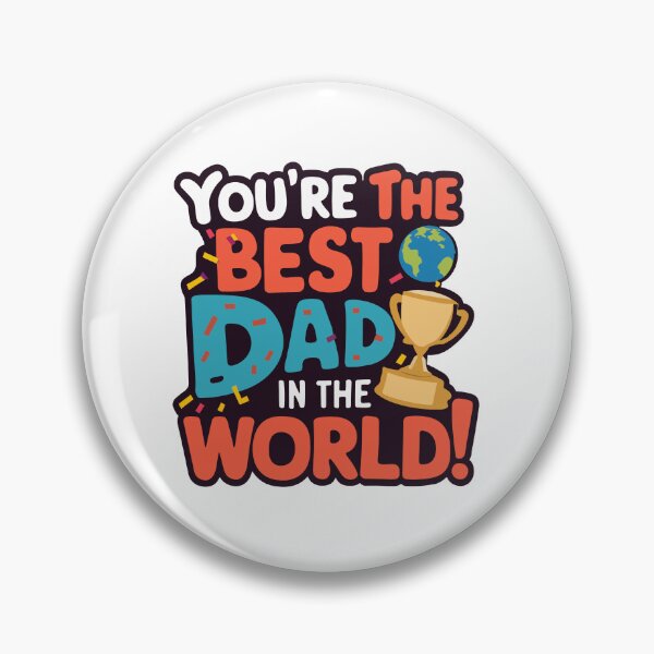 Item preview, World's Best Dad: Father's Day Celebratory Colorful Typography Art designed and sold by HahaHandlesHub.